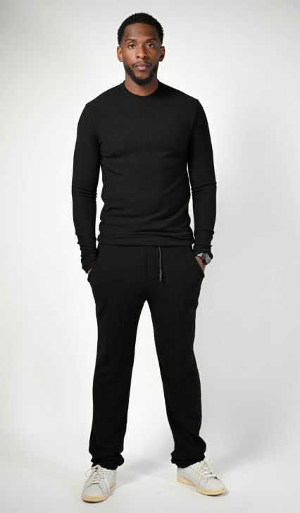 Pantalon Jogging Texturé 062 Beige Clair