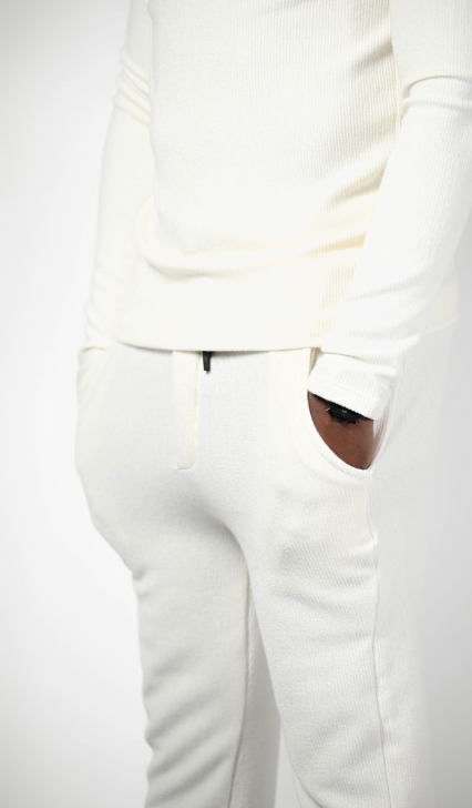 Pantalon Jogging Texturé 062 Beige Clair