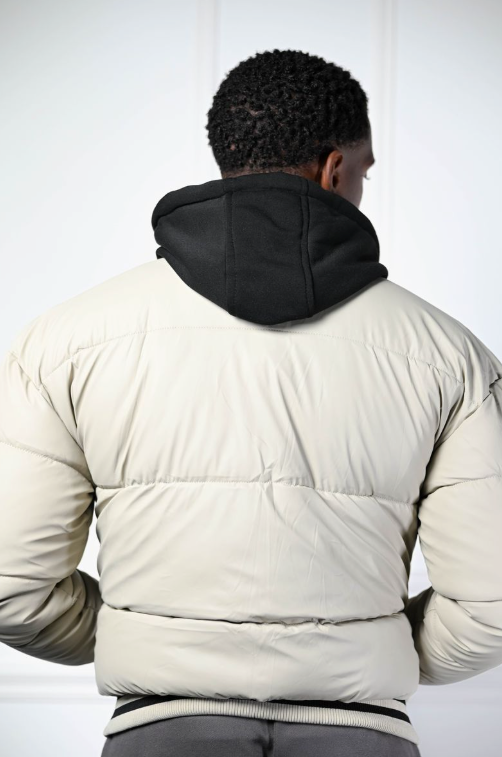 Doudoune Capuche 253 Beige