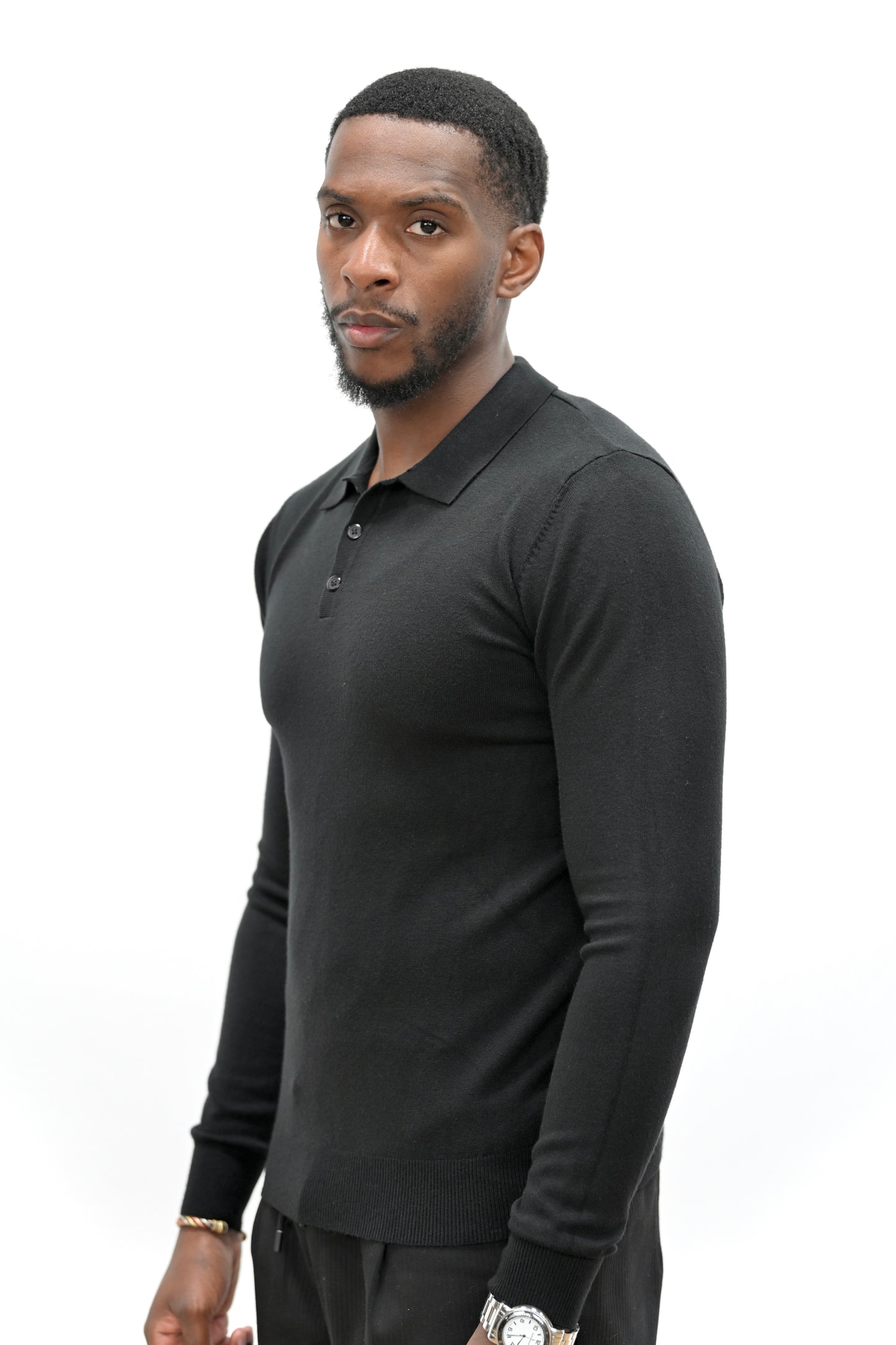 Polo Manches Longues 052 Vert Foncé