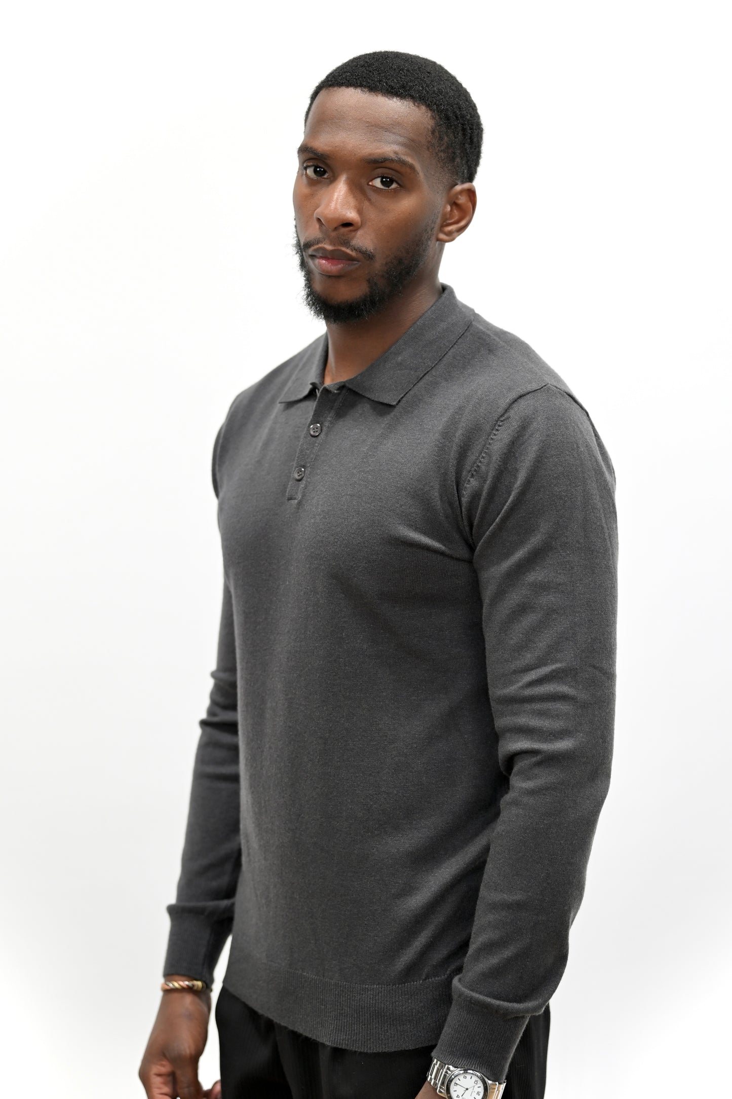 Polo Manches Longues 052 Vert Foncé