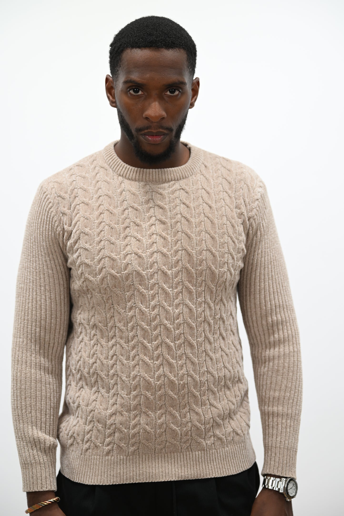 Pull Texturé 060 Beige