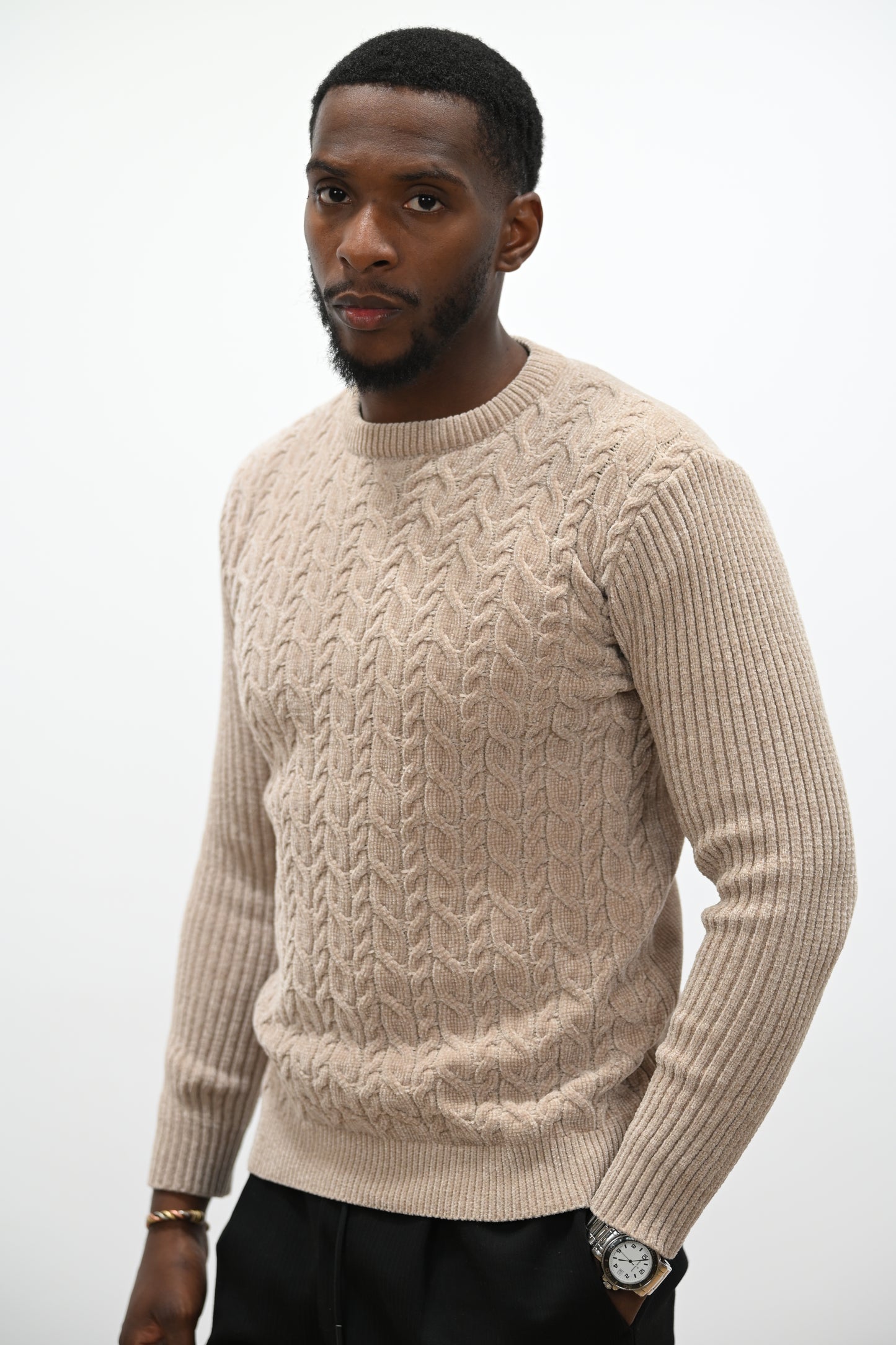 Pull Texturé 060 Beige