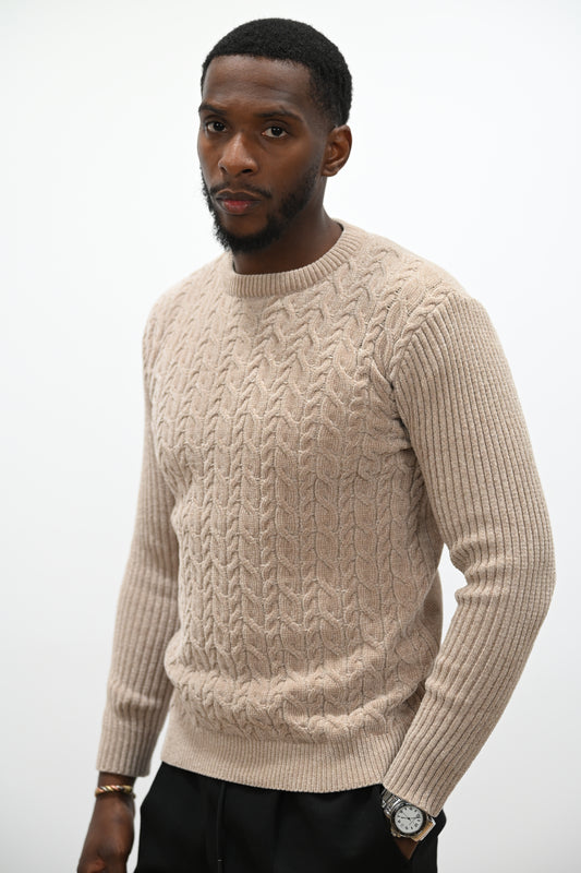 Pull Texturé 060 Beige