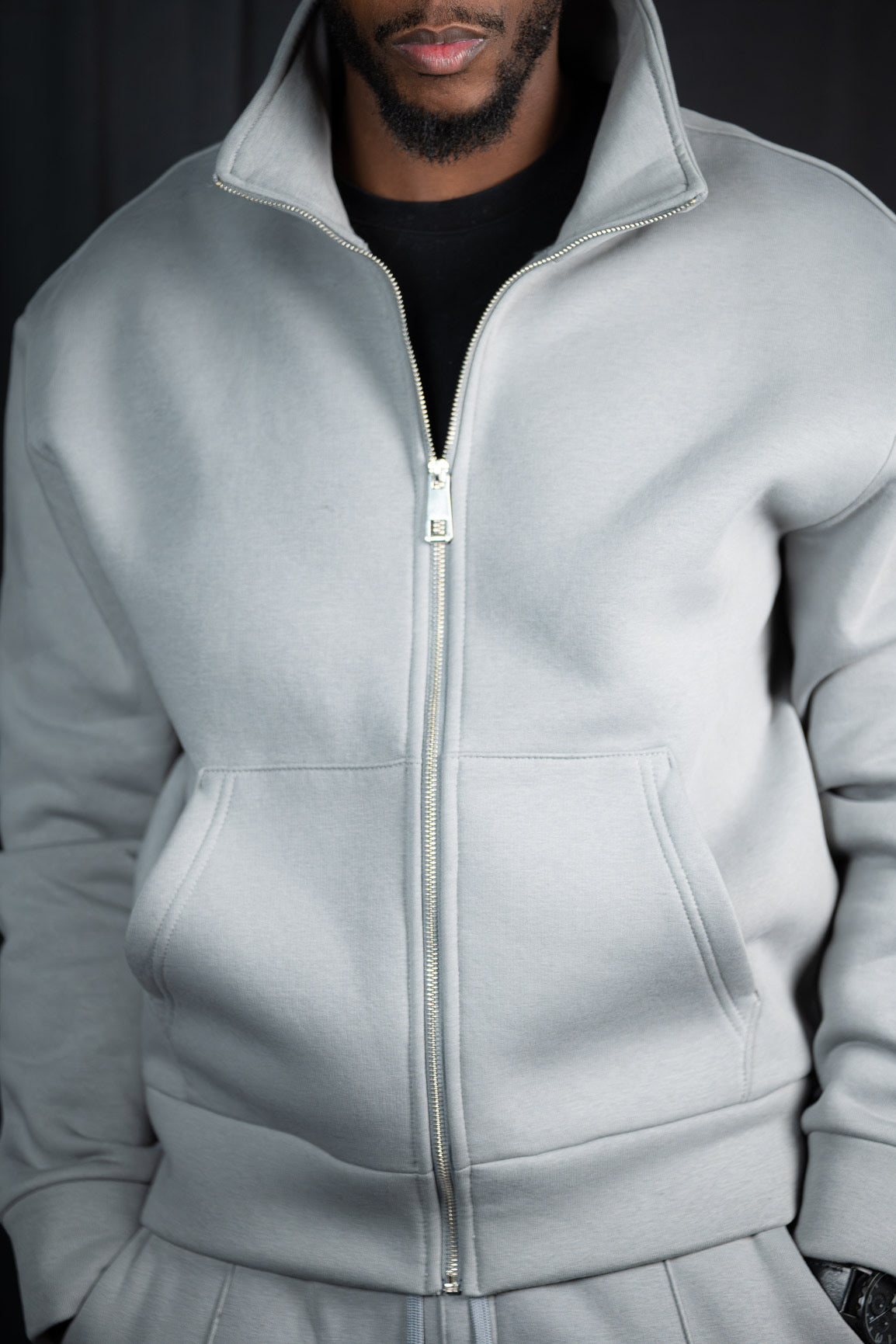 ZIPPER SWEATER JACKET 8270