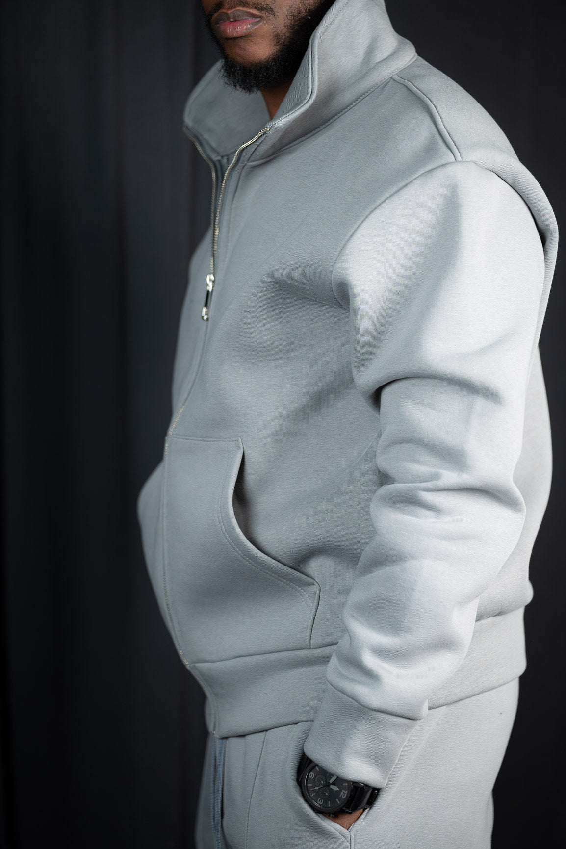 ZIPPER SWEATER JACKET 8270