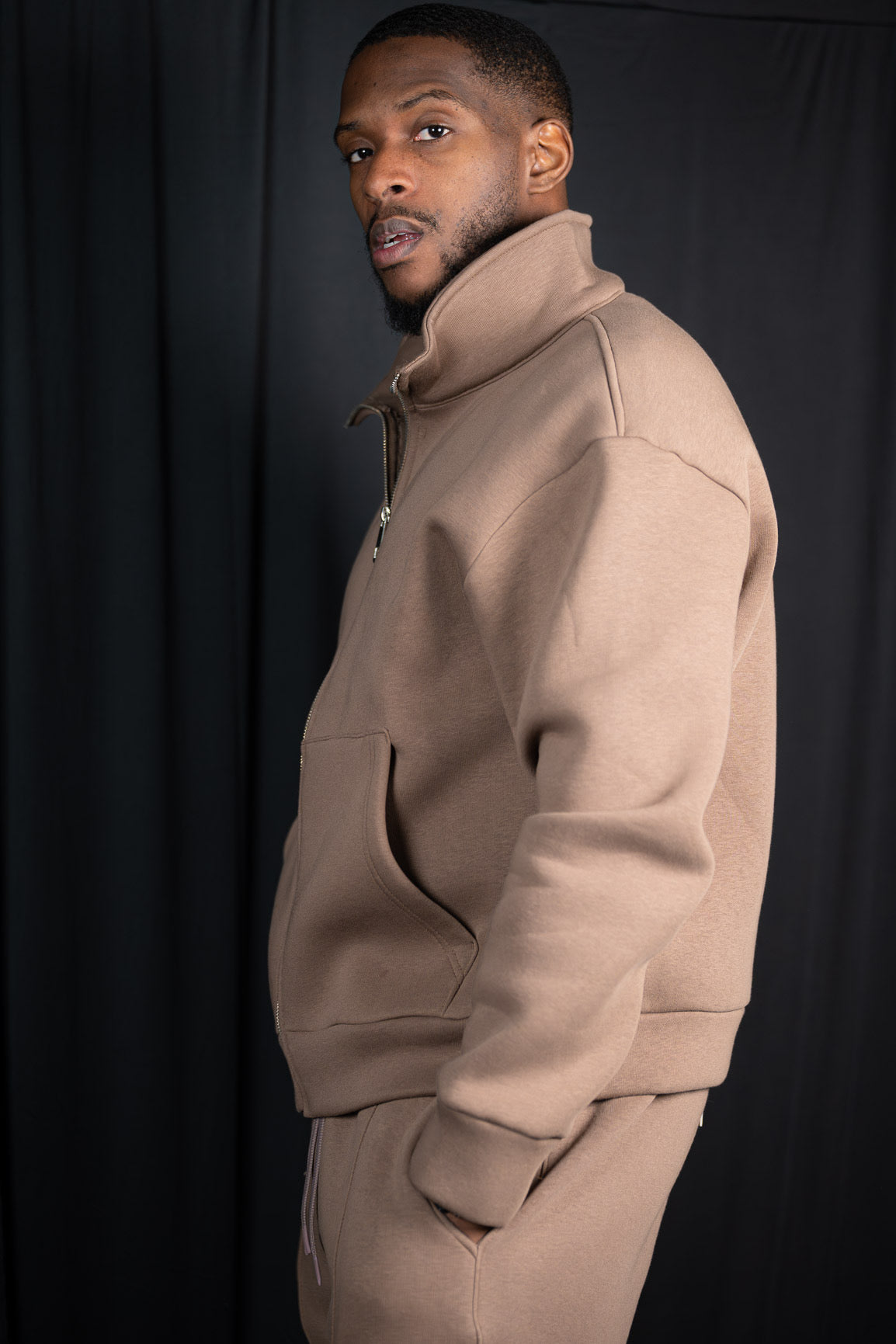 ZIPPER SWEATER JACKET 8270